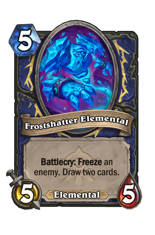 Frostshatter Elemental Hearthstone kártya