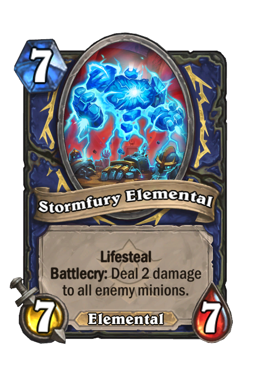 Stormfury Elemental Hearthstone kártya