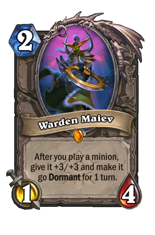 Warden Maiev Hearthstone kártya