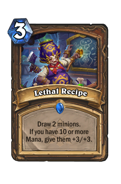 Lethal Recipe Hearthstone kártya