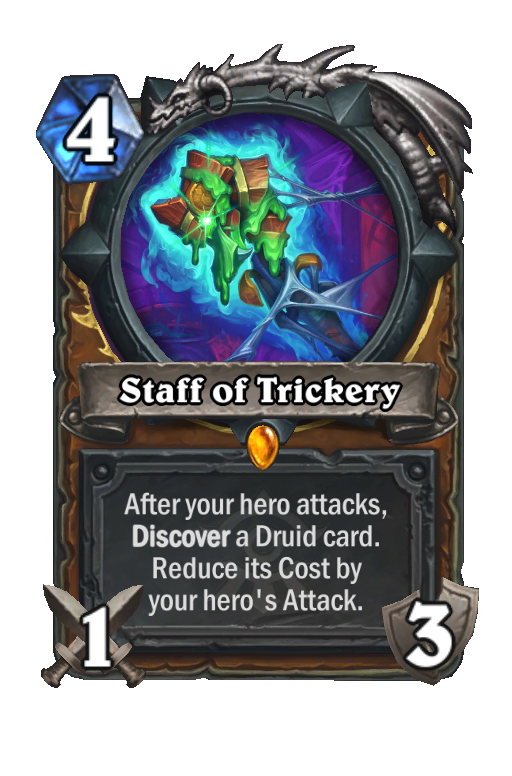 Staff of Trickery Hearthstone kártya
