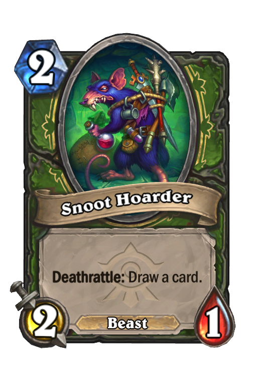 Snoot Hoarder Hearthstone kártya