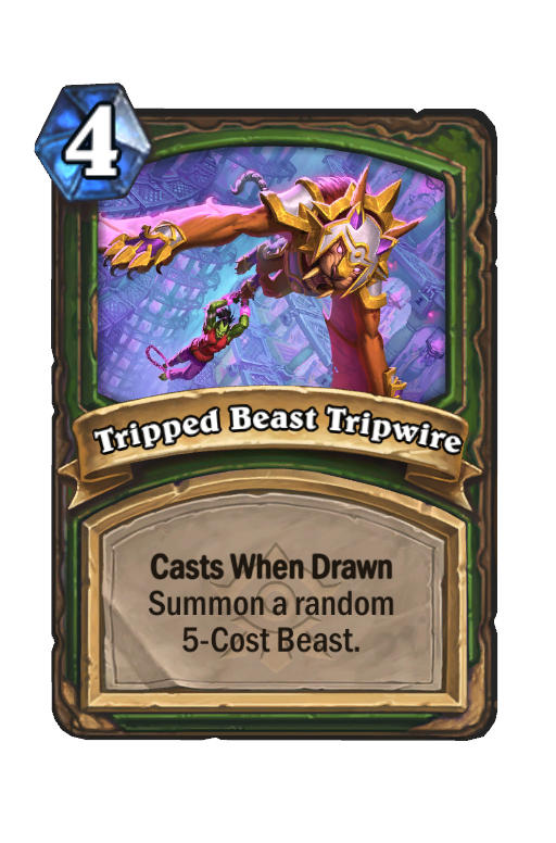 Tripped Beast Tripwire Hearthstone kártya