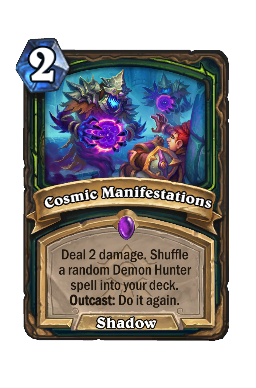 Cosmic Manifestations Hearthstone kártya