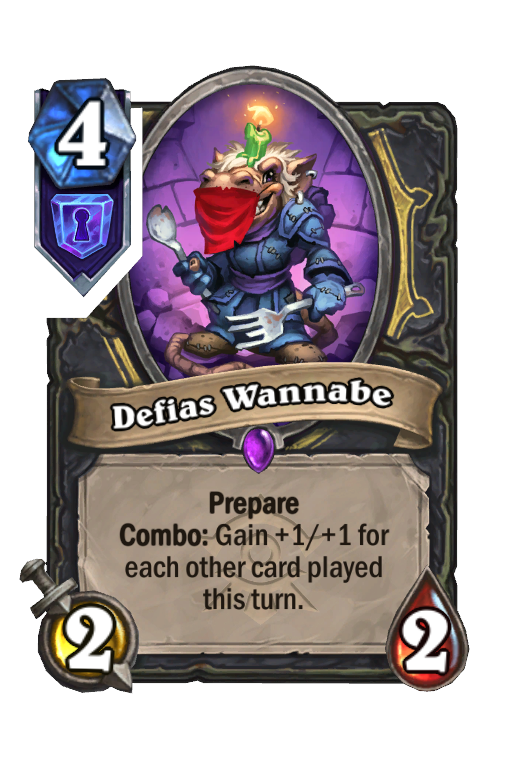 Defias Wannabe Hearthstone kártya
