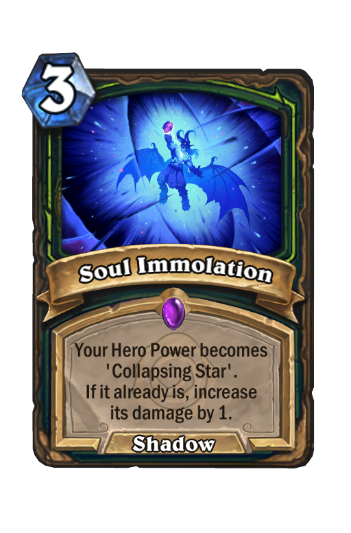 Soul Immolation Hearthstone kártya