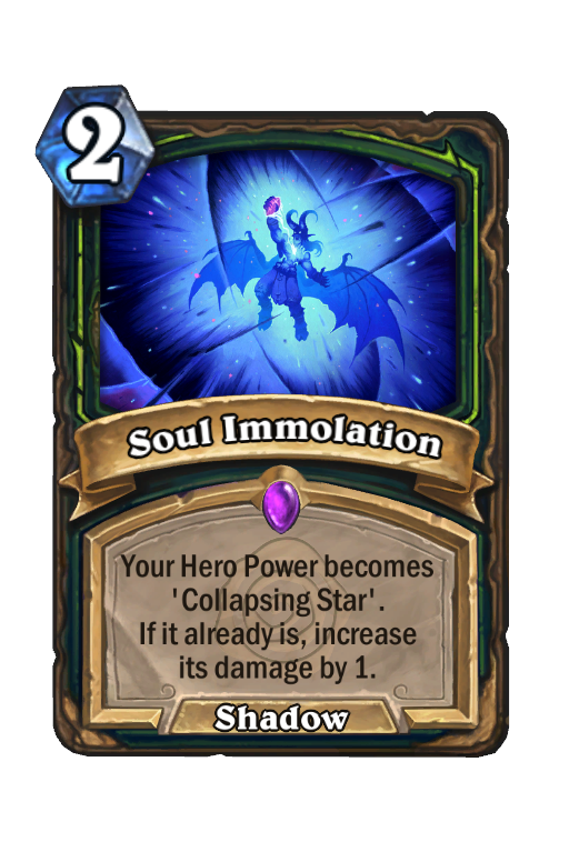 Soul Immolation Hearthstone kártya