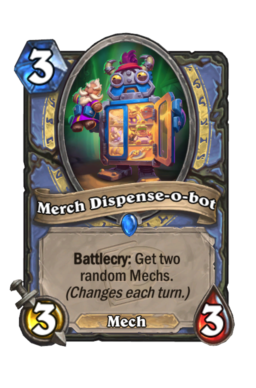 Merch Dispense-o-bot Hearthstone kártya