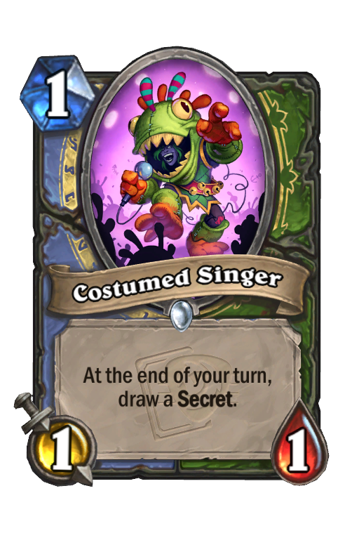 Costumed Singer Hearthstone kártya