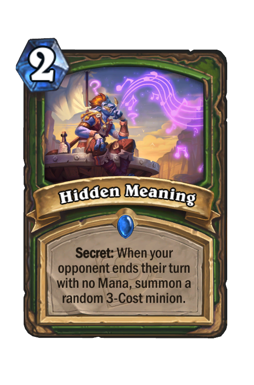 Hidden Meaning Hearthstone kártya