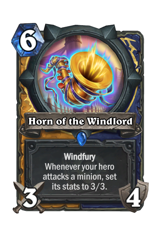 Horn of the Windlord Hearthstone kártya