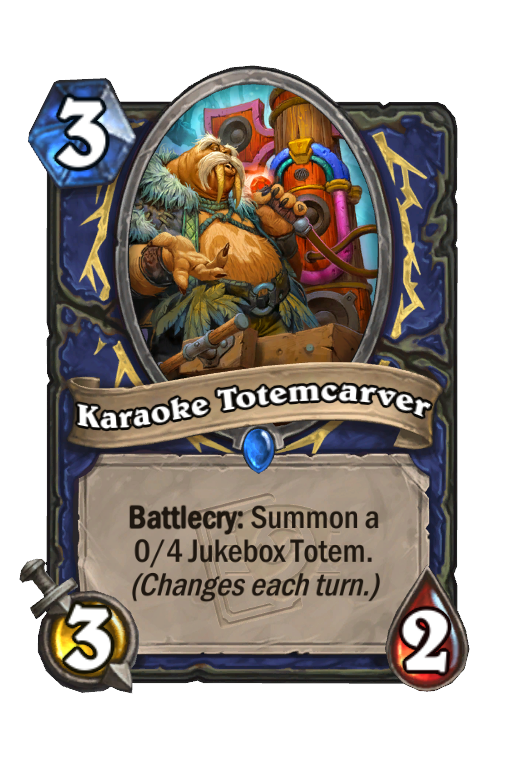 Karaoke Totemcarver Hearthstone kártya