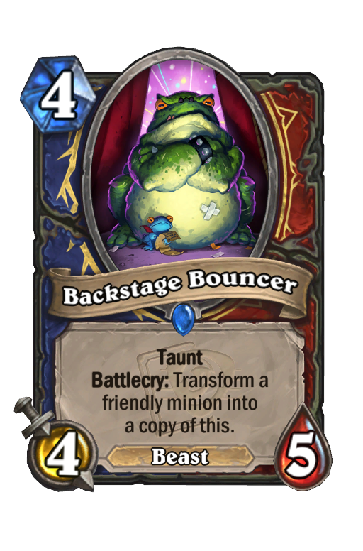 Backstage Bouncer Hearthstone kártya