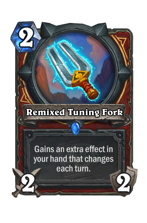 Remixed Tuning Fork Hearthstone kártya