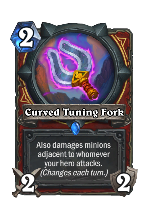 Curved Tuning Fork Hearthstone kártya