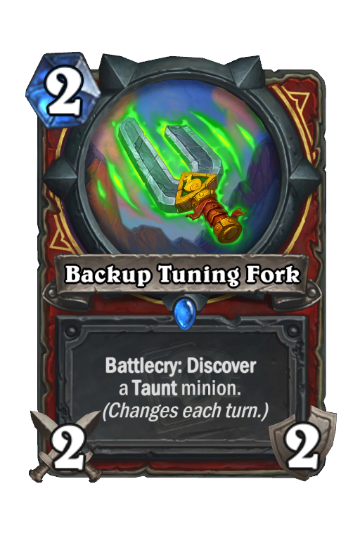 Backup Tuning Fork Hearthstone kártya
