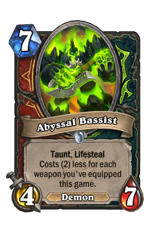Abyssal Bassist Hearthstone kártya