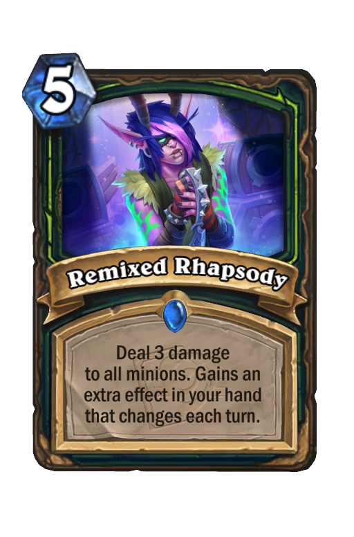 Remixed Rhapsody Hearthstone kártya