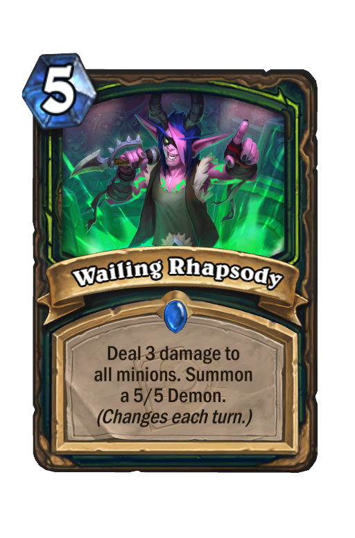 Wailing Rhapsody Hearthstone kártya