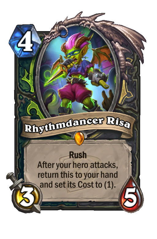 Rhythmdancer Risa Hearthstone kártya