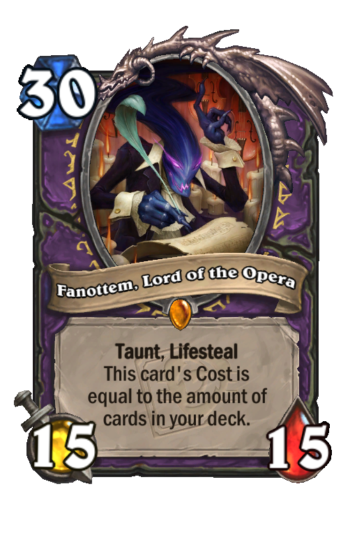 Fanottem, Lord of the Opera Hearthstone kártya