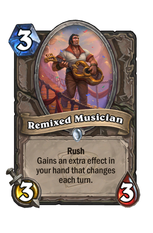 Remixed Musician Hearthstone kártya