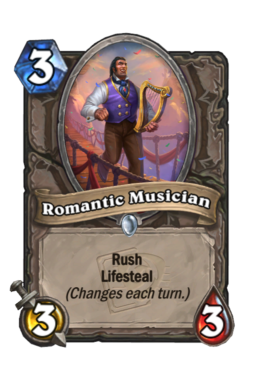 Romantic Musician Hearthstone kártya