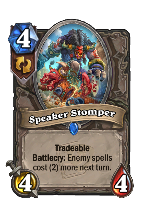 Speaker Stomper Hearthstone kártya