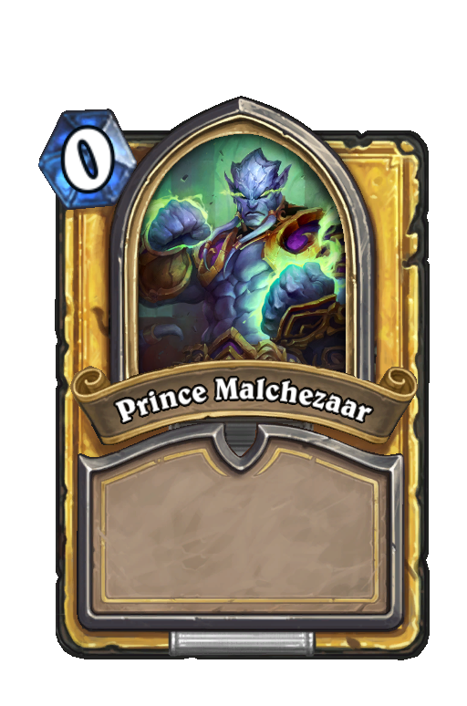 Prince Malchezaar Hearthstone kártya