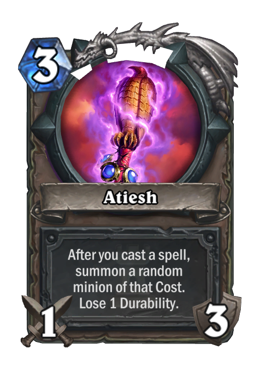 Atiesh Hearthstone kártya