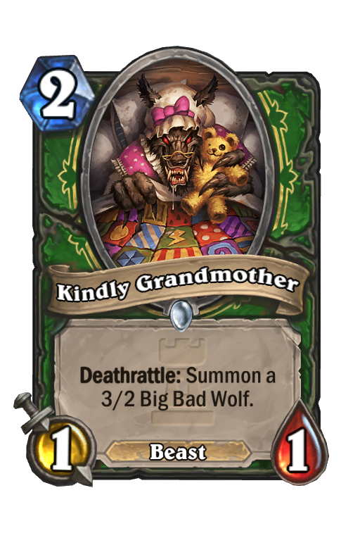 Kindly Grandmother Hearthstone kártya