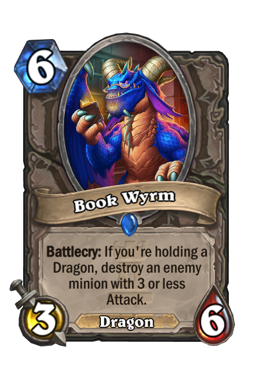 Book Wyrm Hearthstone kártya
