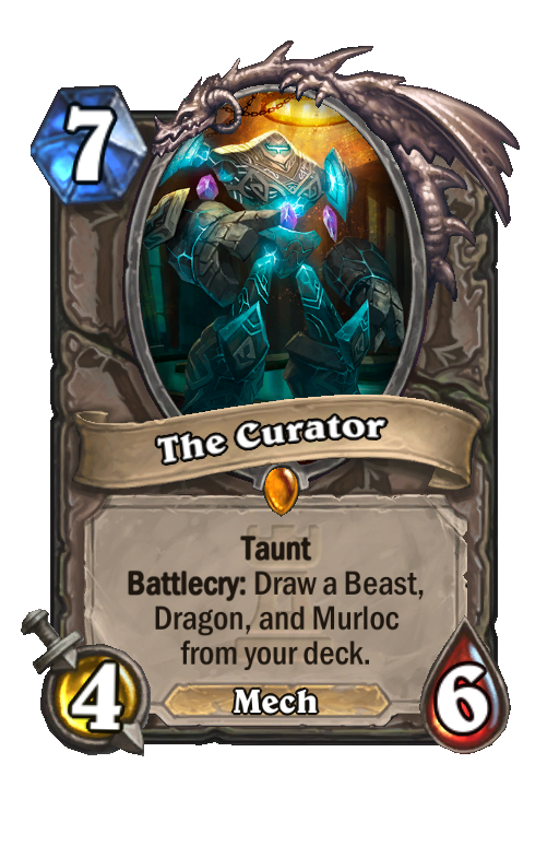 The Curator Hearthstone kártya