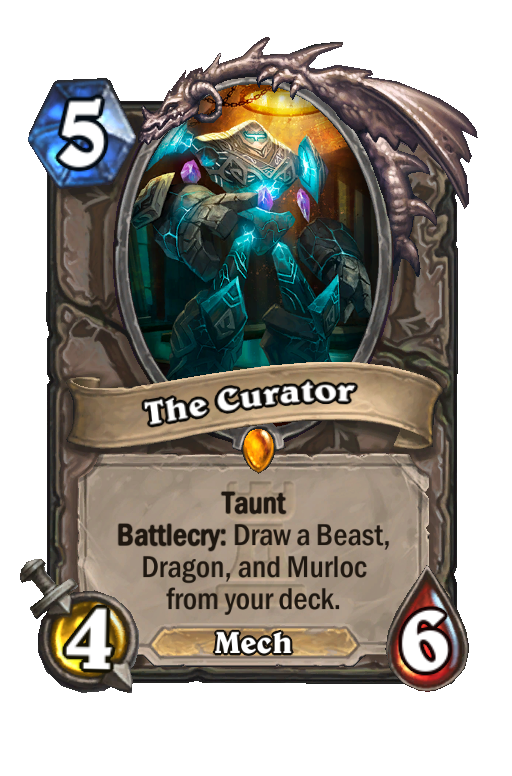 The Curator Hearthstone kártya
