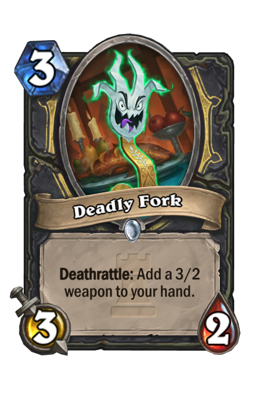 Deadly Fork Hearthstone kártya