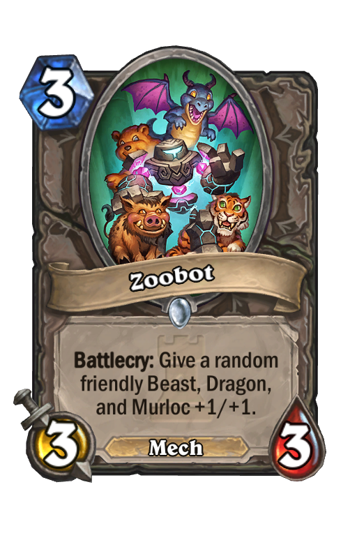 Zoobot Hearthstone kártya