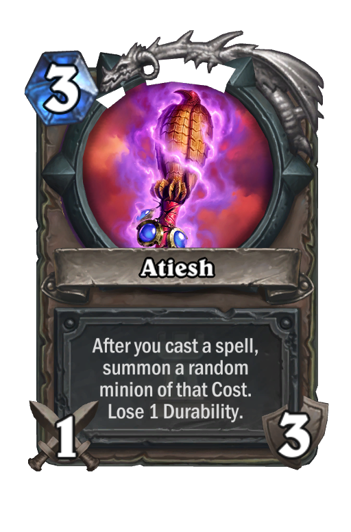 Atiesh Hearthstone kártya