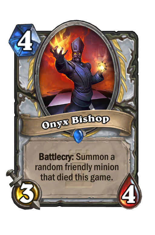 Onyx Bishop Hearthstone kártya