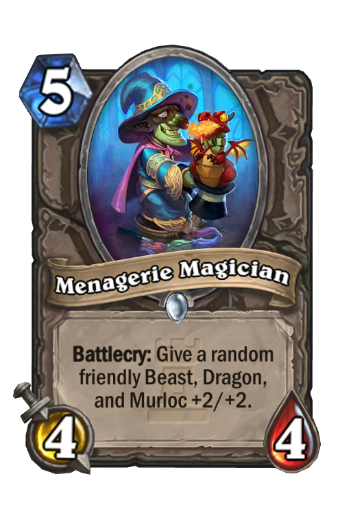 Menagerie Magician Hearthstone kártya