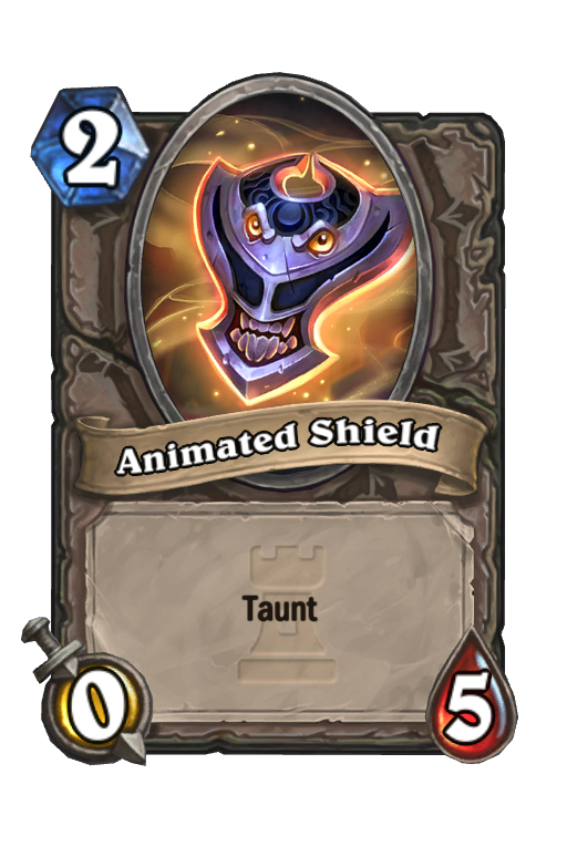 Animated Shield Hearthstone kártya