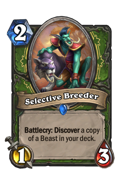 Selective Breeder Hearthstone kártya