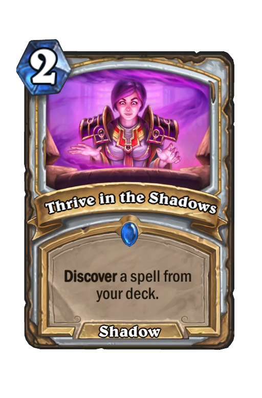 Thrive in the Shadows Hearthstone kártya
