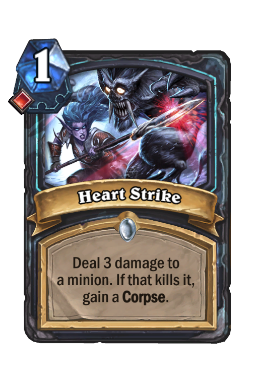 Heart Strike Hearthstone kártya