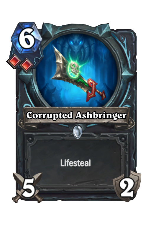 Corrupted Ashbringer Hearthstone kártya