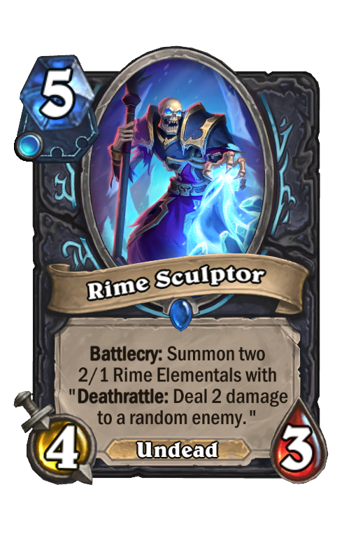 Rime Sculptor Hearthstone kártya