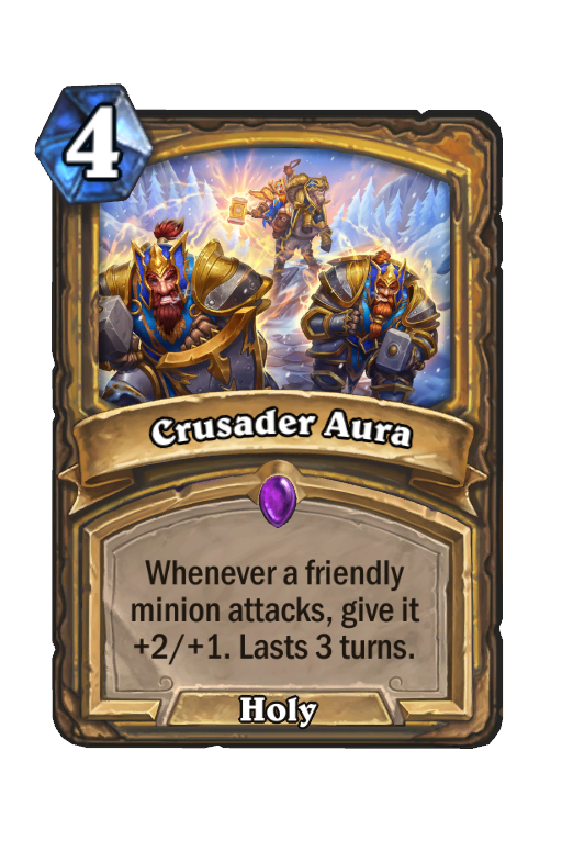 Crusader Aura Hearthstone kártya