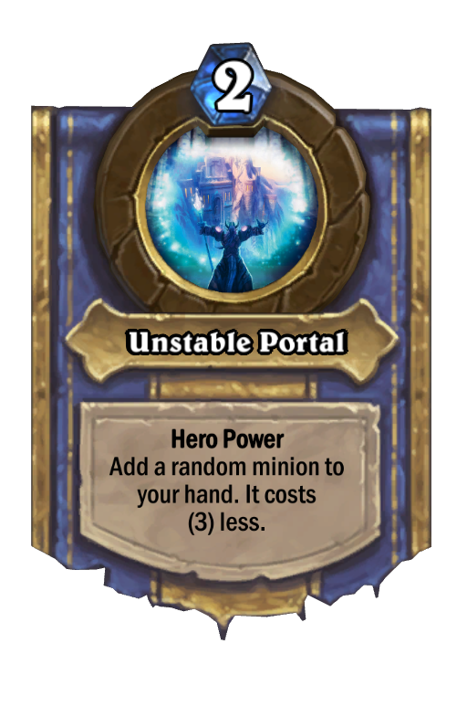 Unstable Portal Hearthstone kártya