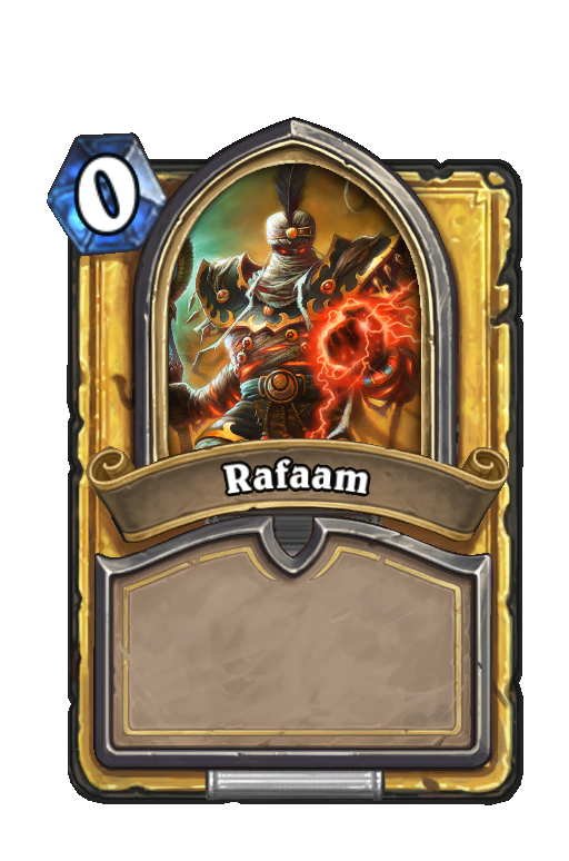 Rafaam Unleashed Hearthstone kártya