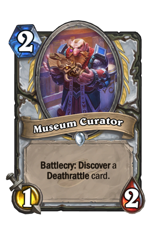 Museum Curator Hearthstone kártya