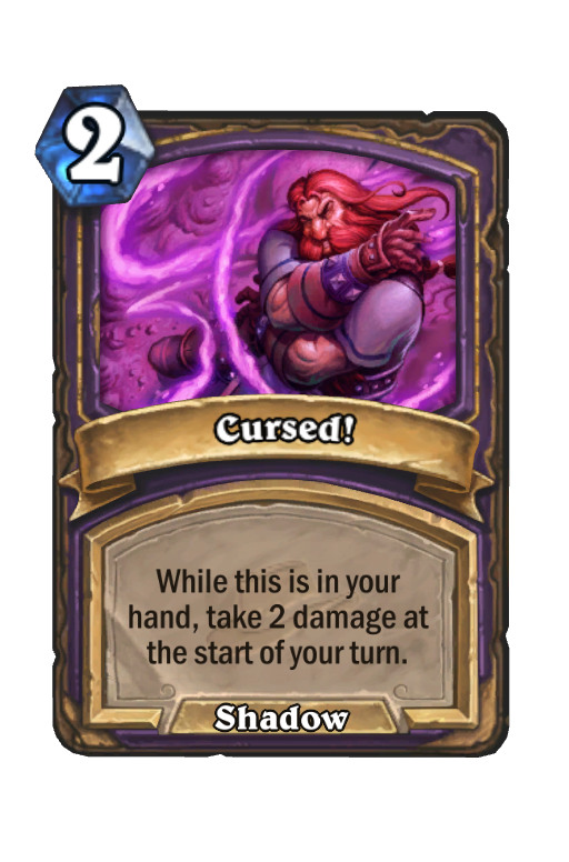 Cursed! Hearthstone kártya